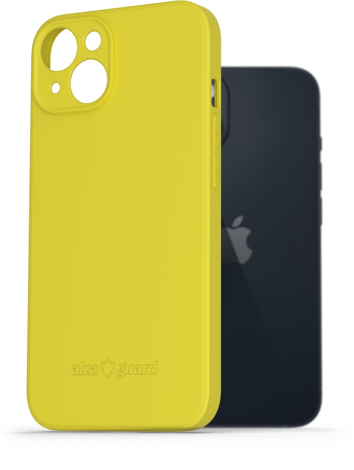 AlzaGuard Matte TPU Case na iPhone 14 žltý