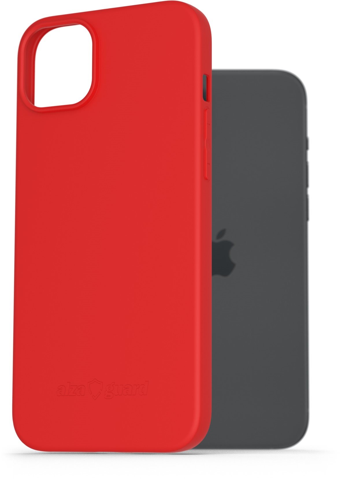 AlzaGuard Matte TPU Case pre iPhone 15 Plus červený