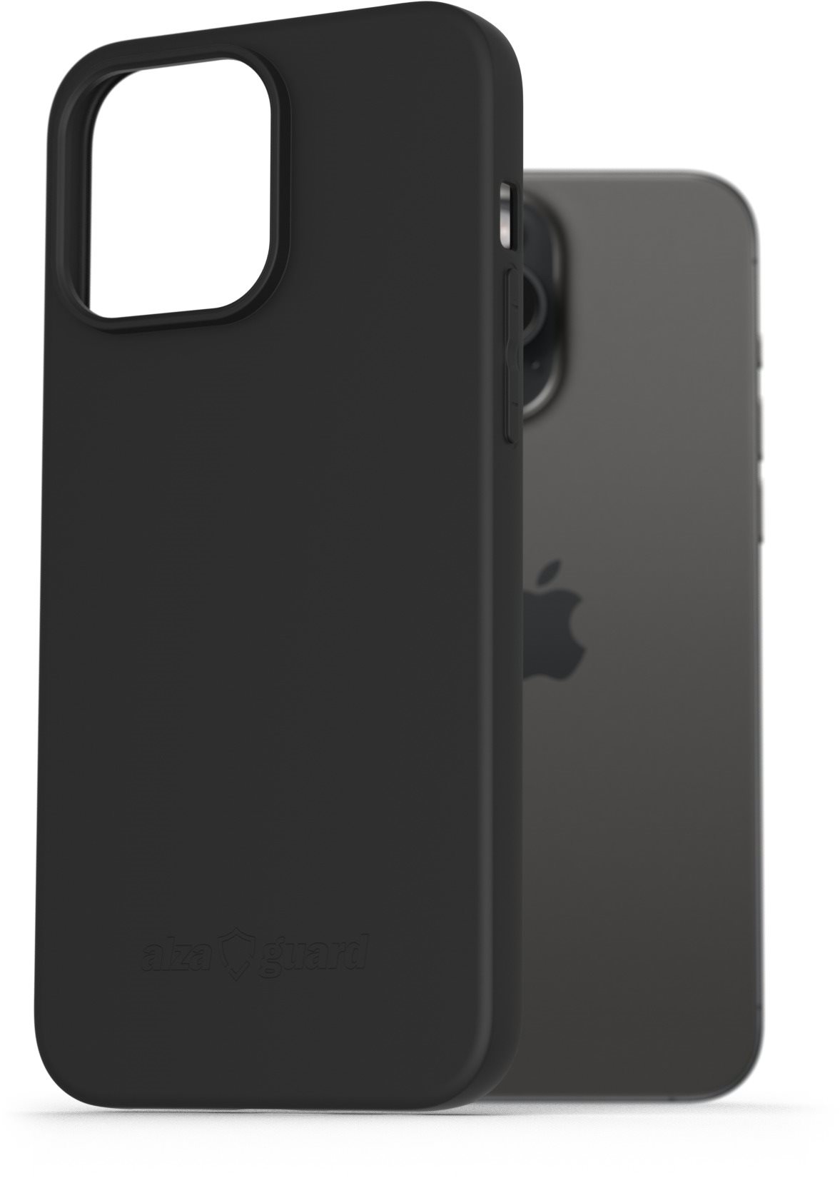 AlzaGuard Matte TPU Case pre iPhone 15 Pro Max čierny