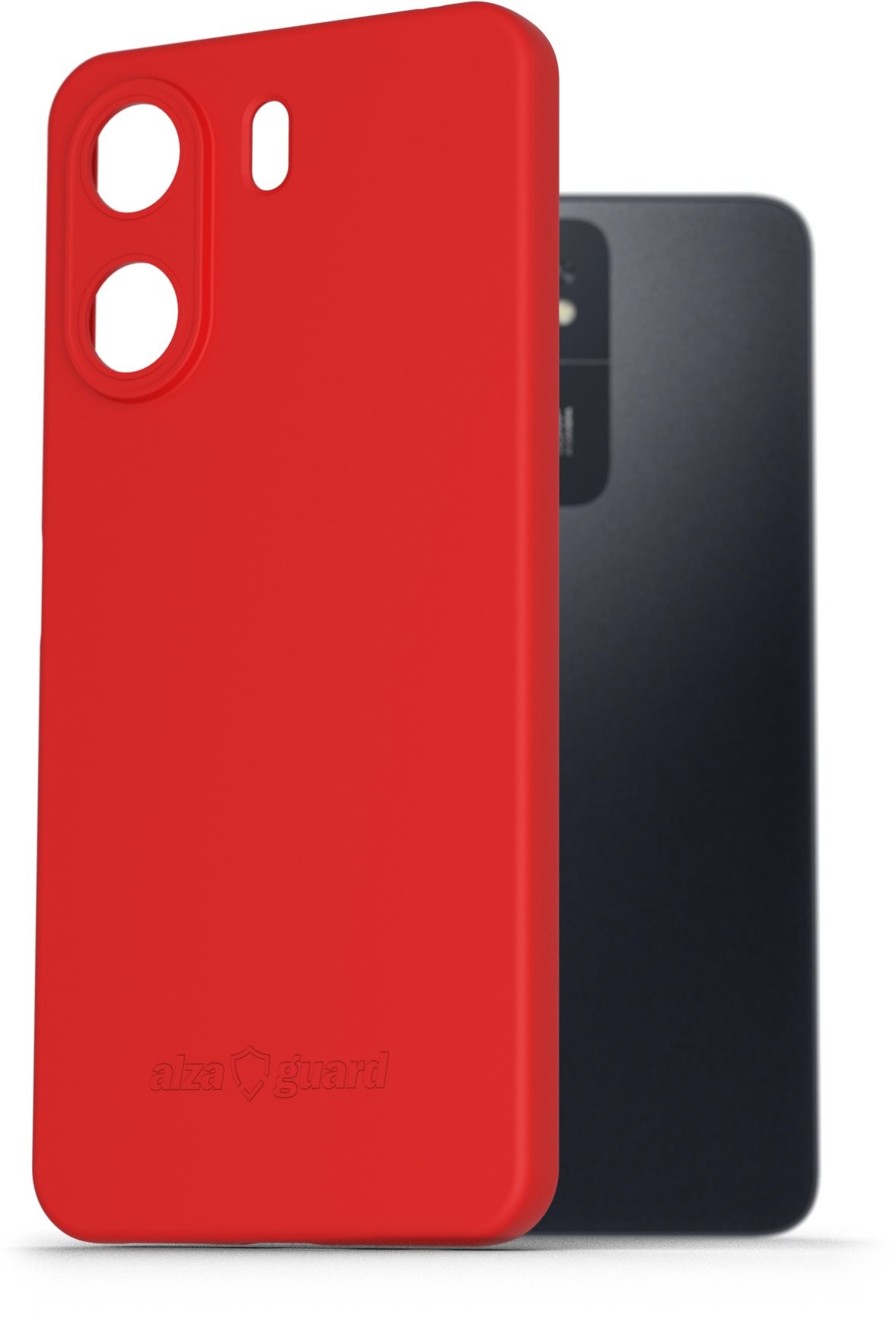 AlzaGuard Matte TPU Case pre Xiaomi Redmi 13C červený