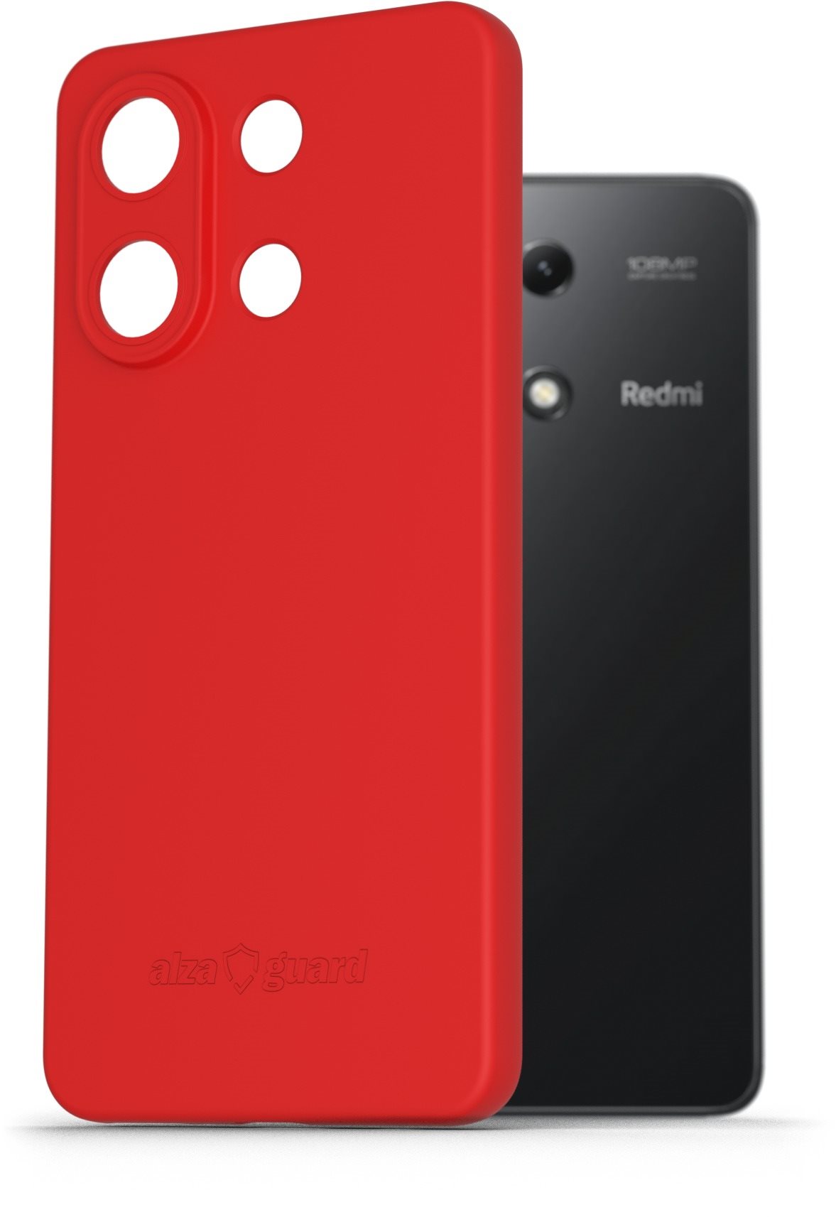 AlzaGuard Matte TPU Case na Xiaomi Redmi Note 13 Pro červený
