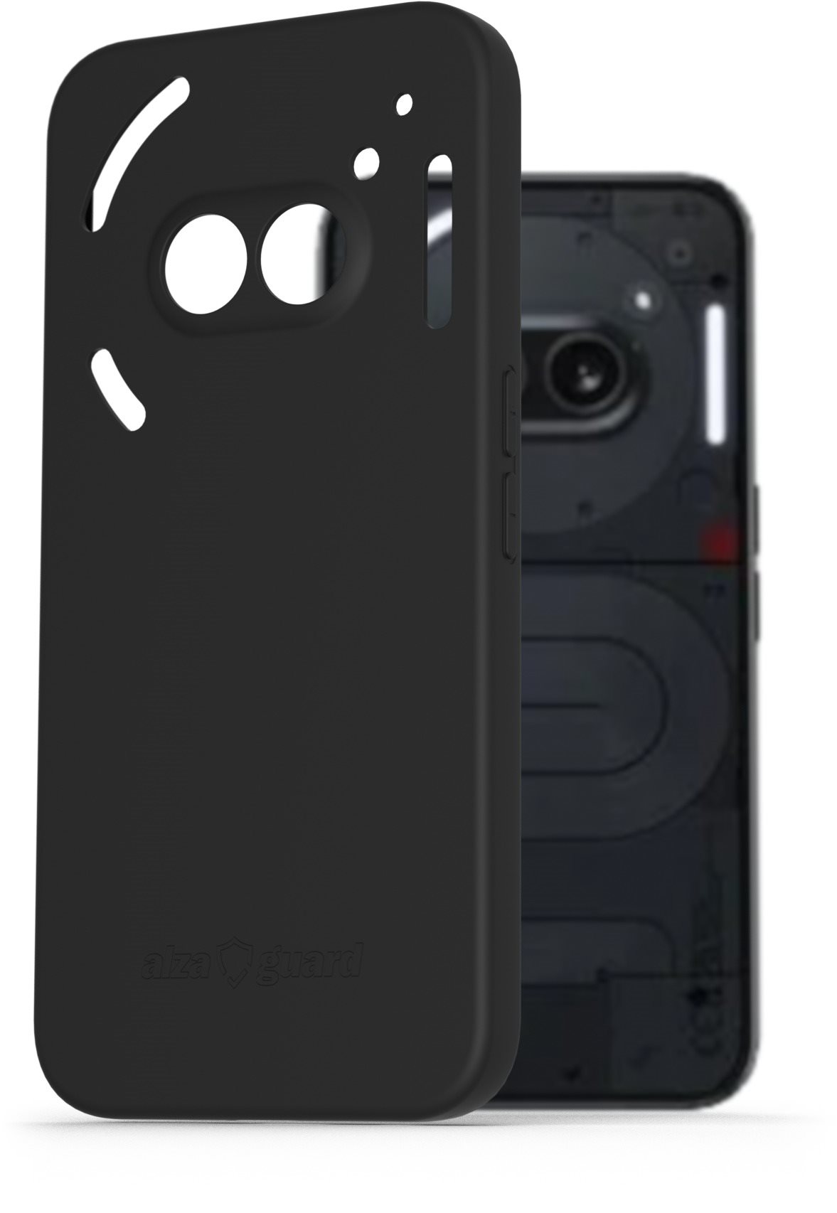 AlzaGuard Matte TPU Case na Nothing Phone (2a) / (2a) Plus čierny
