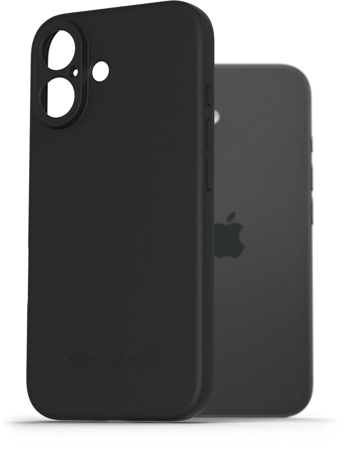 AlzaGuard Matte TPU Case na iPhone 16 čierny