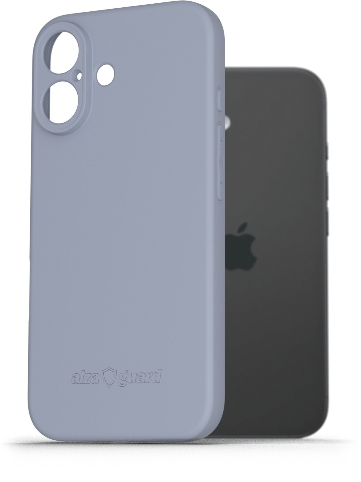 AlzaGuard Matte TPU Case na iPhone 16 modrý