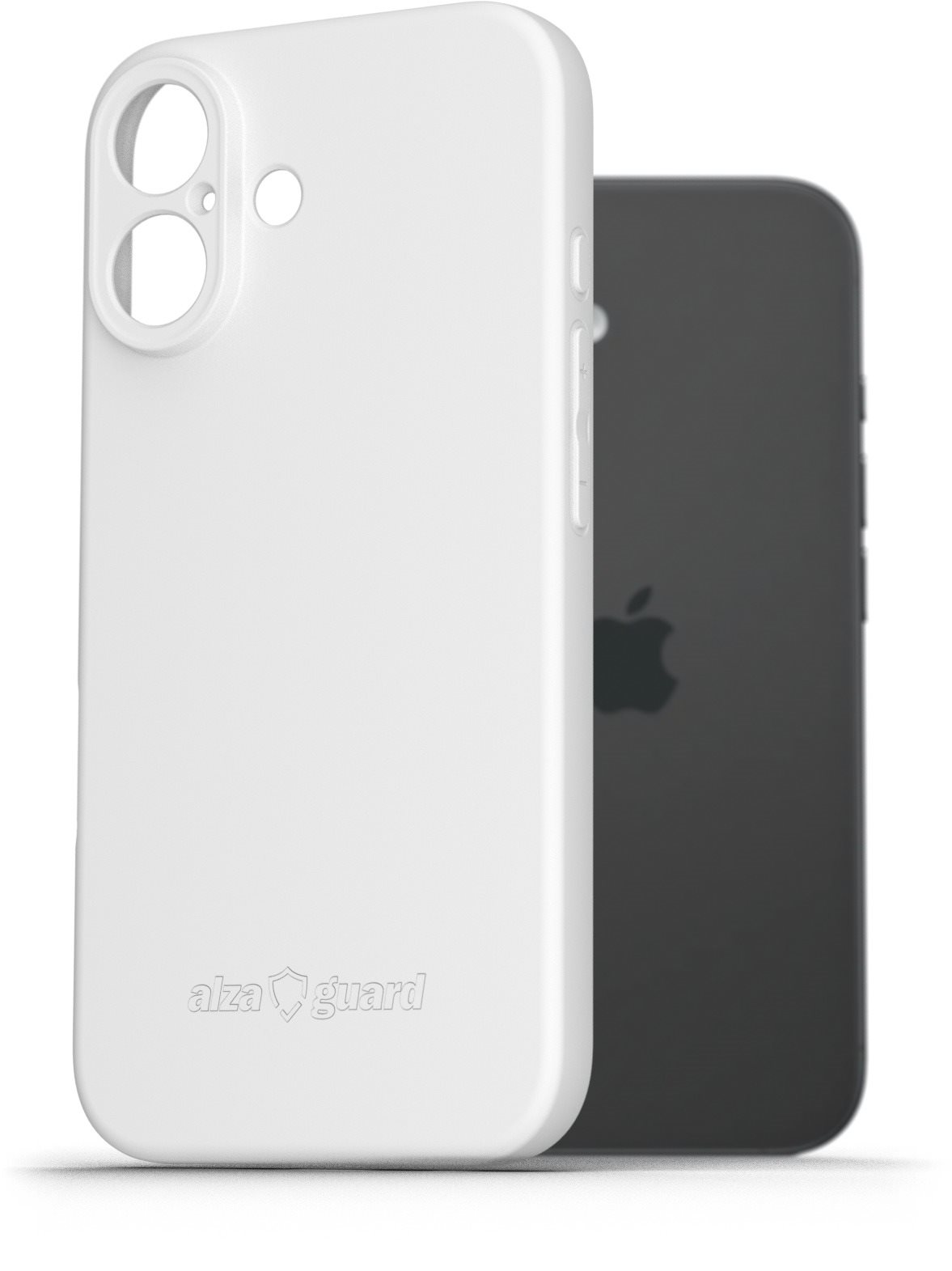AlzaGuard Matte TPU Case na iPhone 16 biely