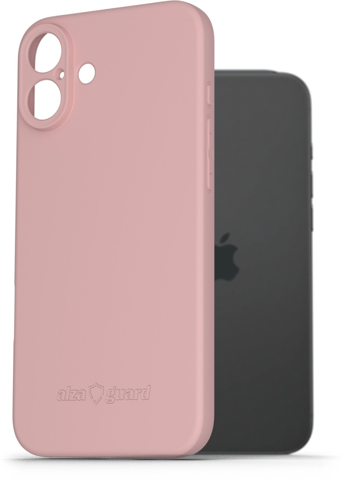 AlzaGuard Matte TPU Case na iPhone 16 Plus ružový