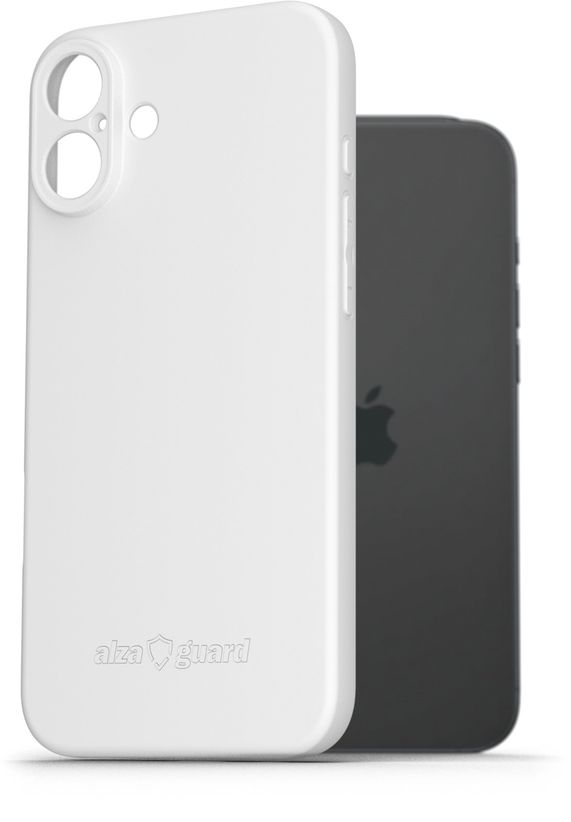 AlzaGuard Matte TPU Case na iPhone 16 Plus biely