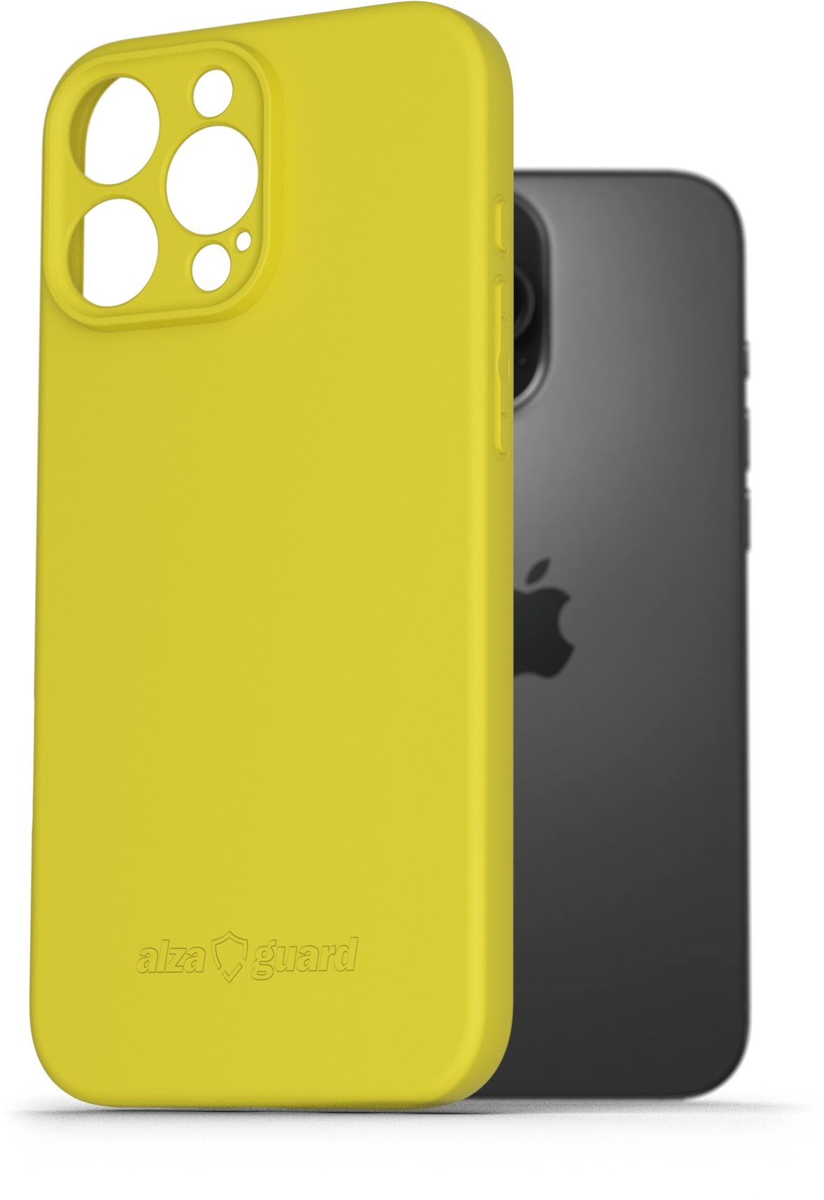 AlzaGuard Matte TPU Case na iPhone 16 Pro Max žltý