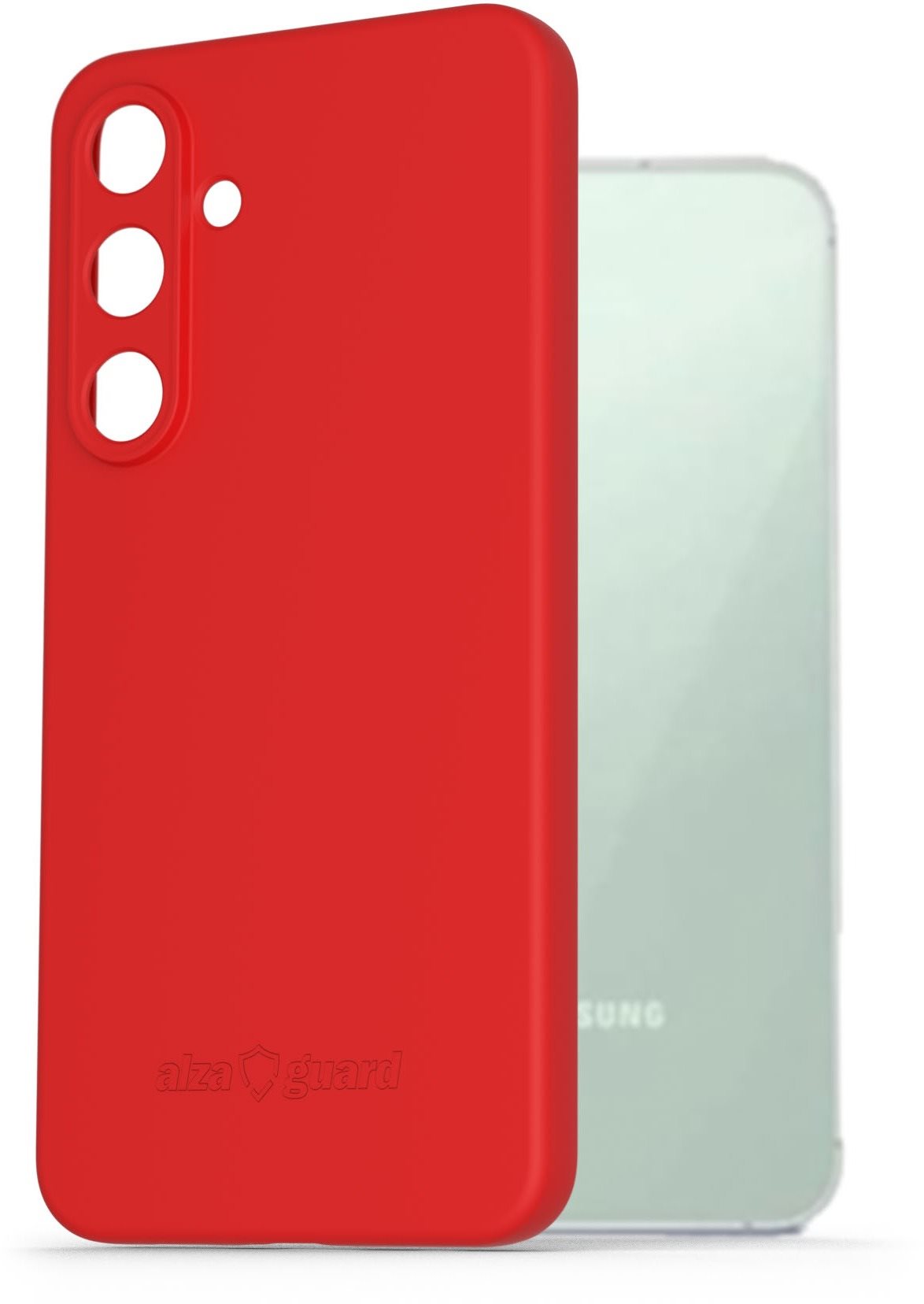 AlzaGuard Matte TPU Case na Samsung Galaxy S24 FE červený