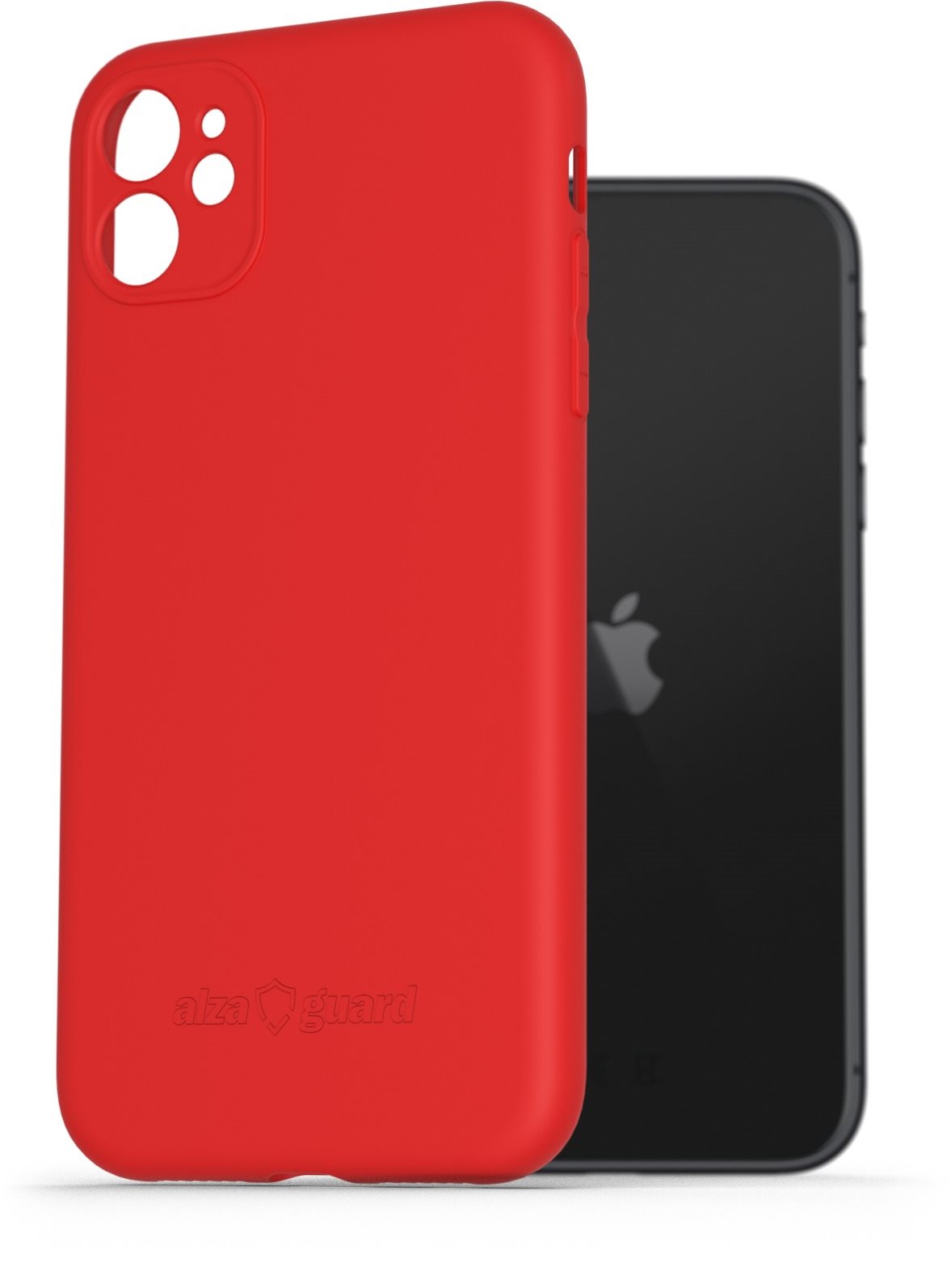 AlzaGuard Matte TPU Case na iPhone 11 červený