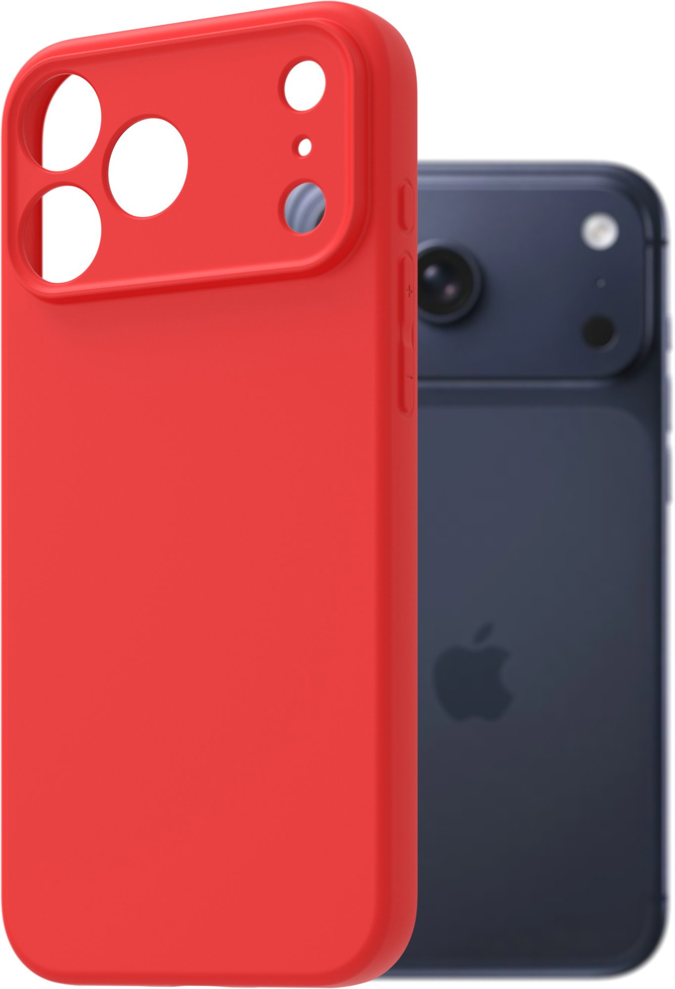 AlzaGuard Matte TPU Case pre iPhone 17 Pro Max červený