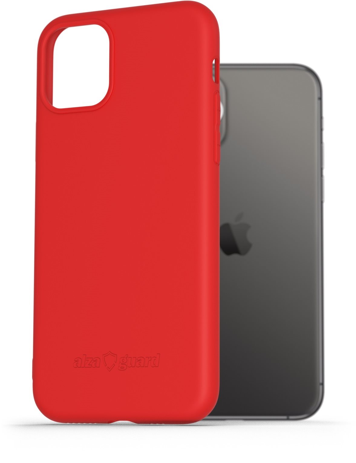 AlzaGuard Matte TPU Case na iPhone 11 Pro červený