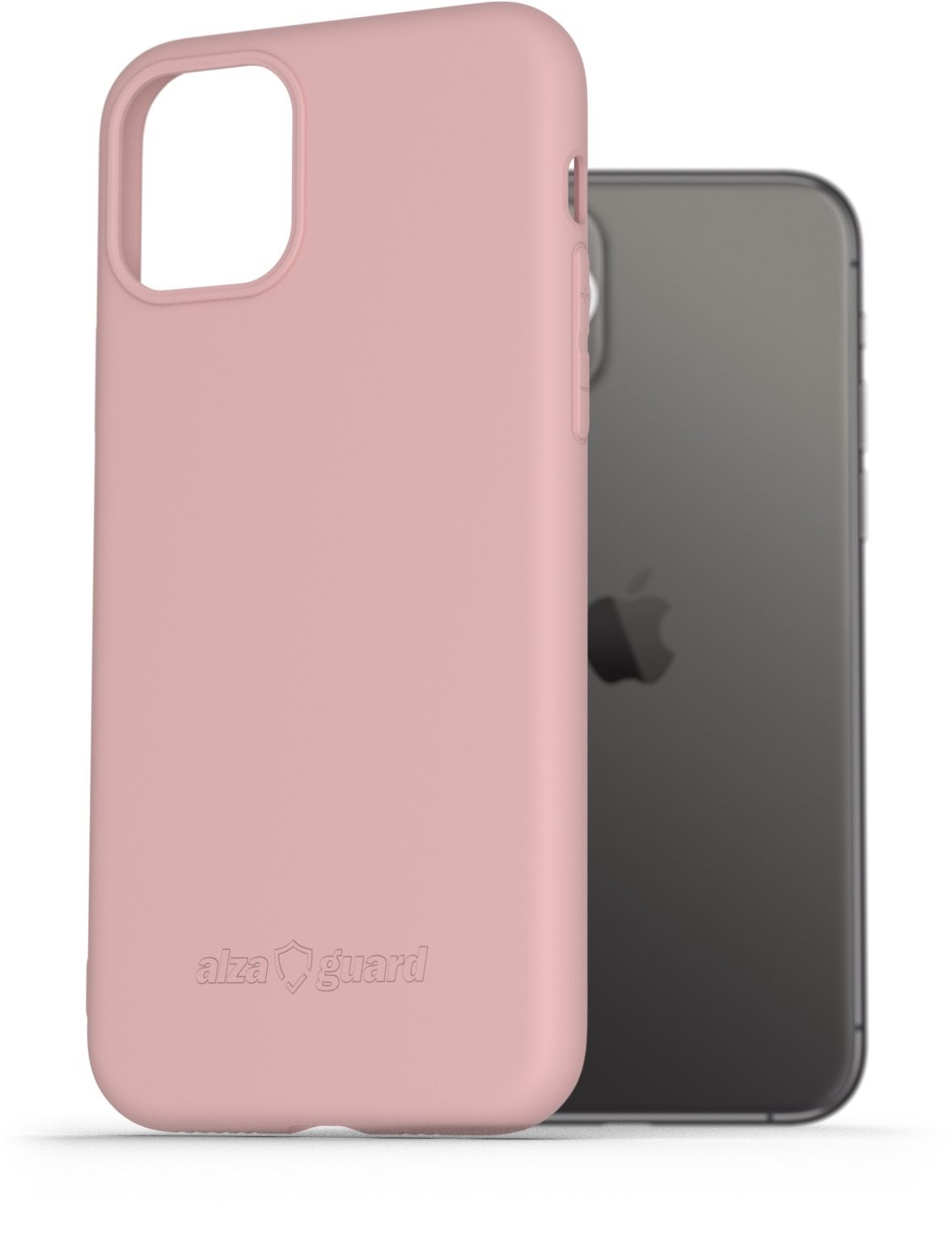 AlzaGuard Matte TPU Case na iPhone 11 Pro ružový