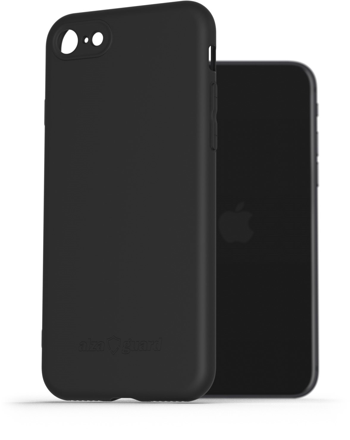 AlzaGuard Matte TPU Case pre iPhone 7 / 8 / SE 2020 / SE 2022 čierny