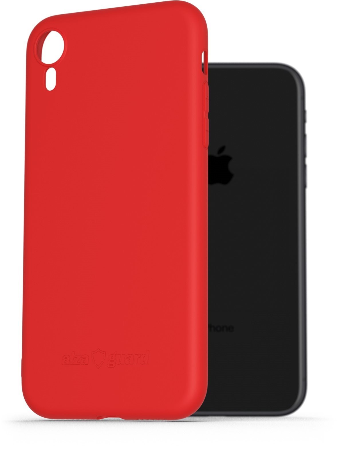 AlzaGuard Matte TPU Case pre iPhone Xr červený