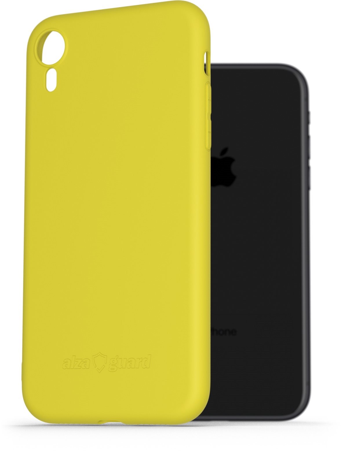 AlzaGuard Matte TPU Case na iPhone Xr žutý