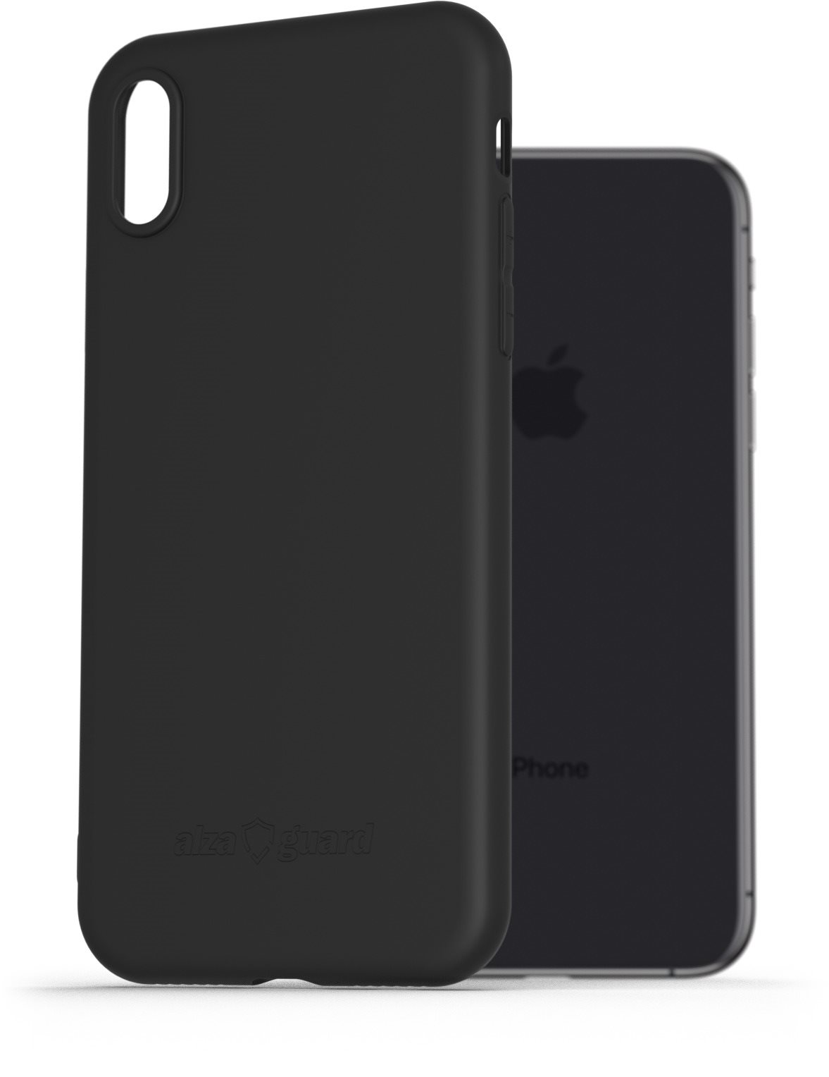 AlzaGuard Matte TPU Case pre iPhone X / Xs čierny