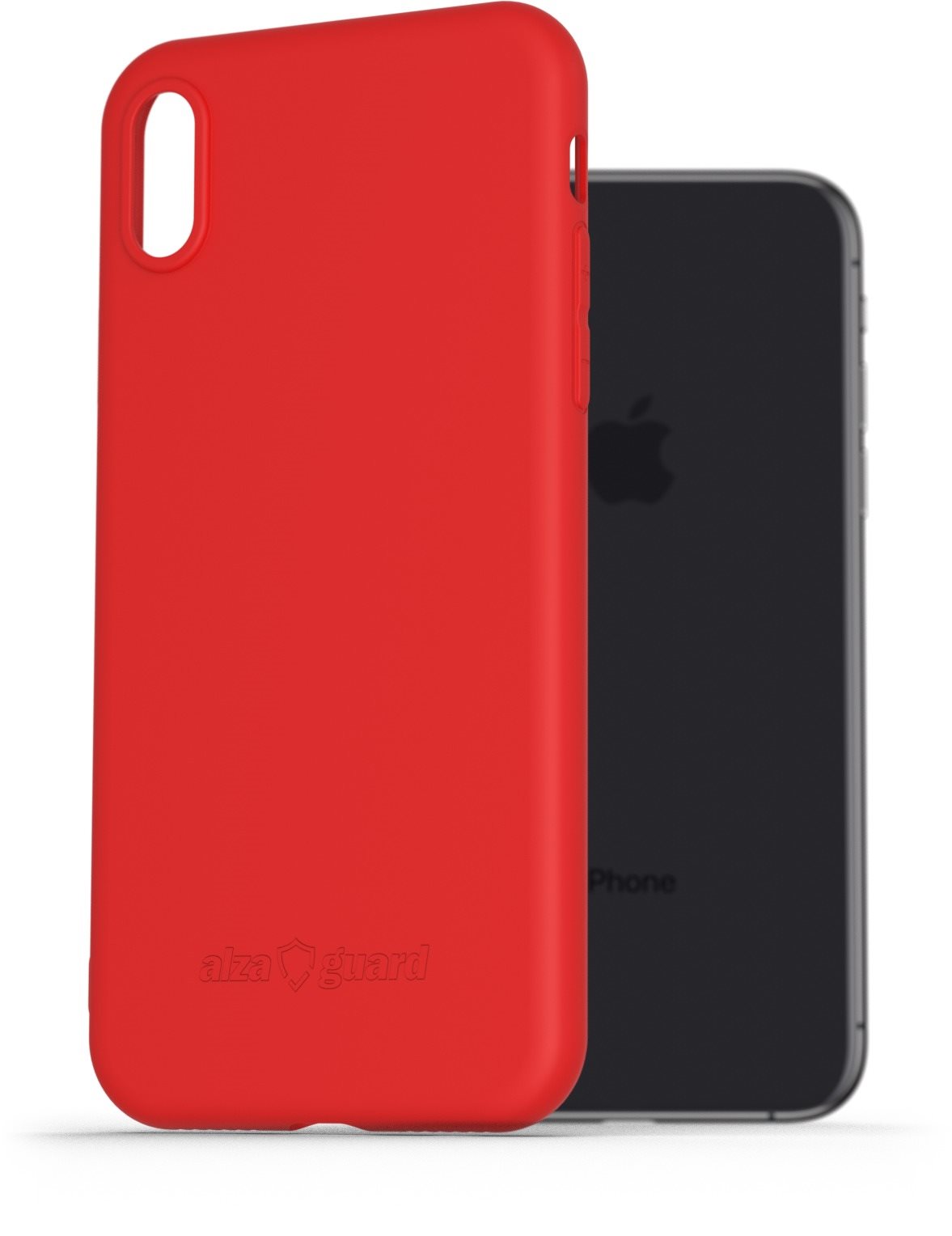 AlzaGuard Matte TPU Case na iPhone X/ Xs červený