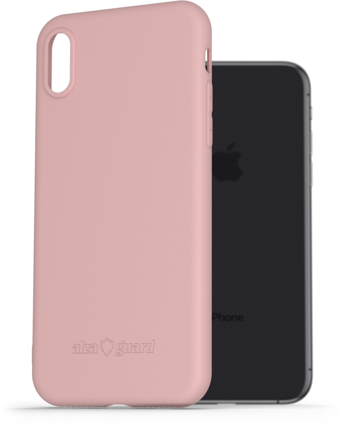 AlzaGuard Matte TPU Case pre iPhone X / Xs ružový