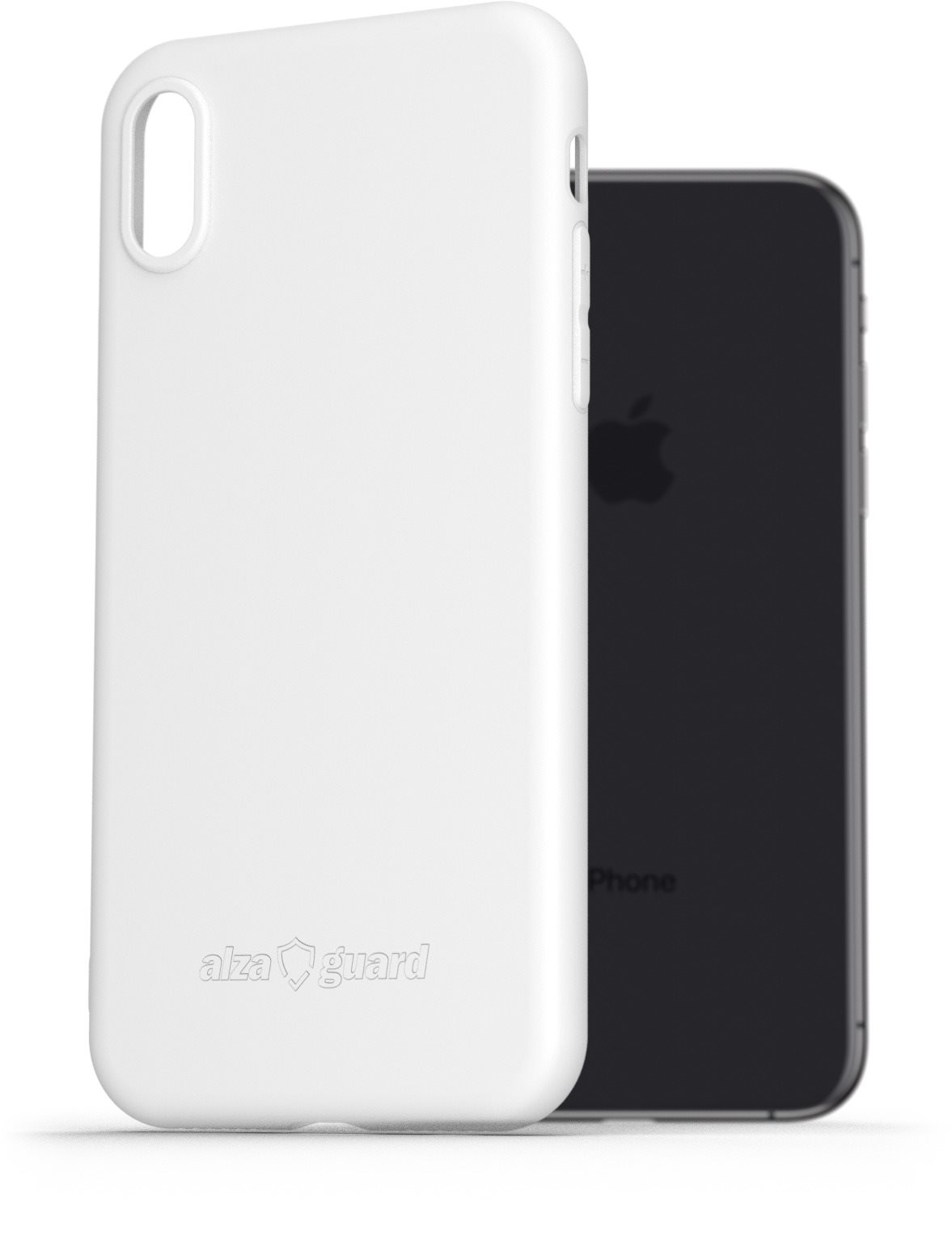 AlzaGuard Matte TPU Case na iPhone X/ Xs biely