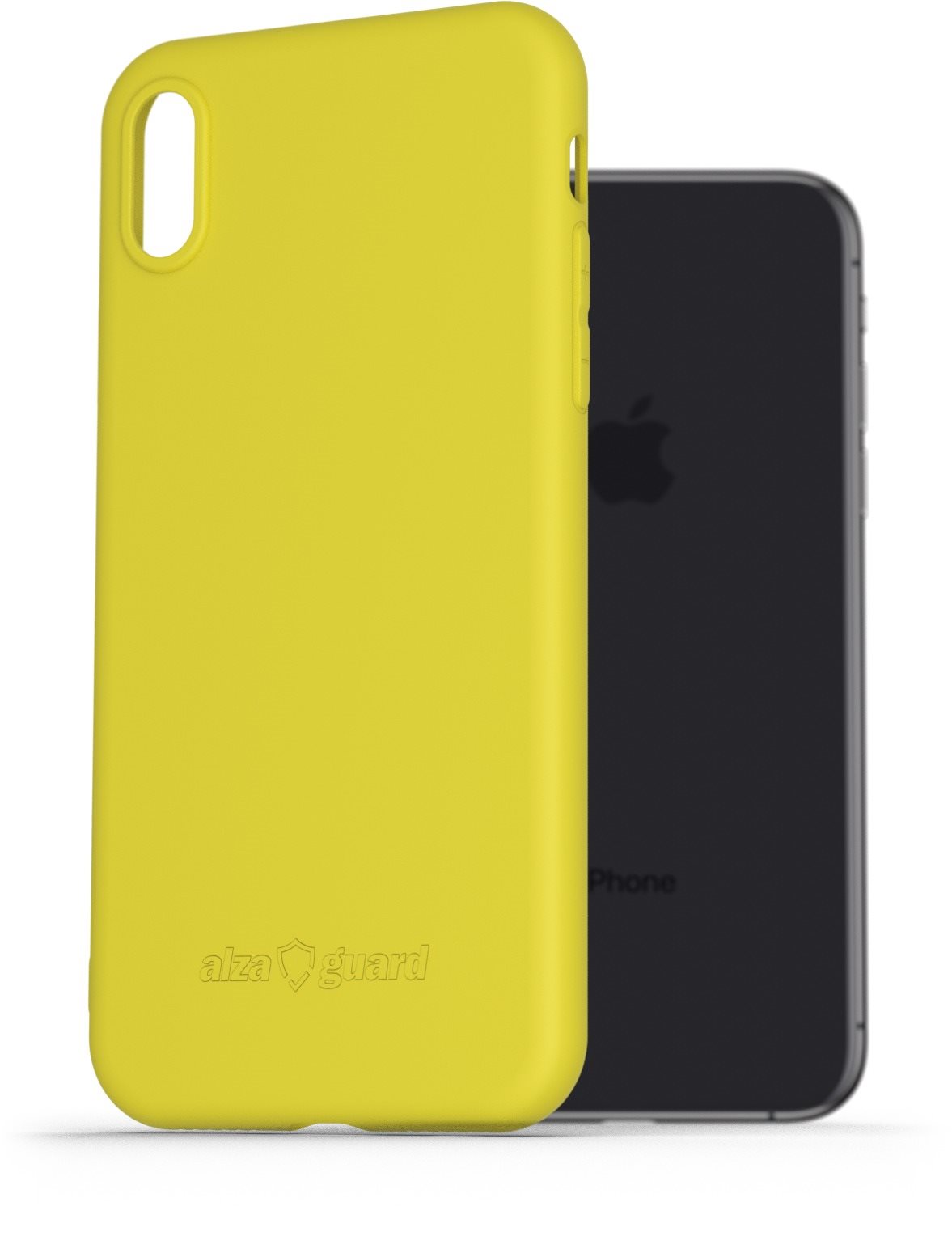 AlzaGuard Matte TPU Case pre iPhone X / Xs žltý