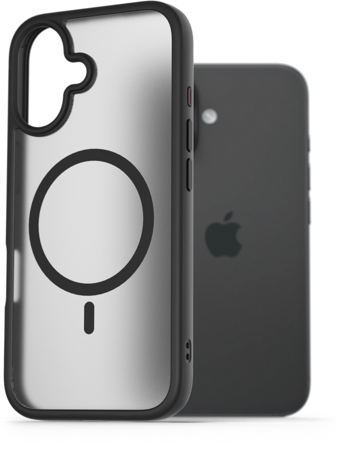 AlzaGuard Matte Case Compatible with Magsafe na iPhone 16 čierny