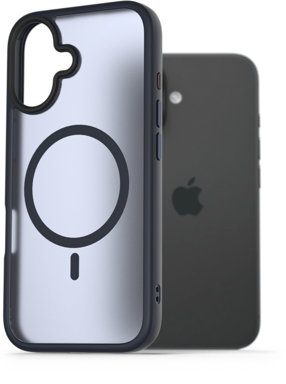 AlzaGuard Matte Case Compatible with Magsafe na iPhone 16 tmavomodrý