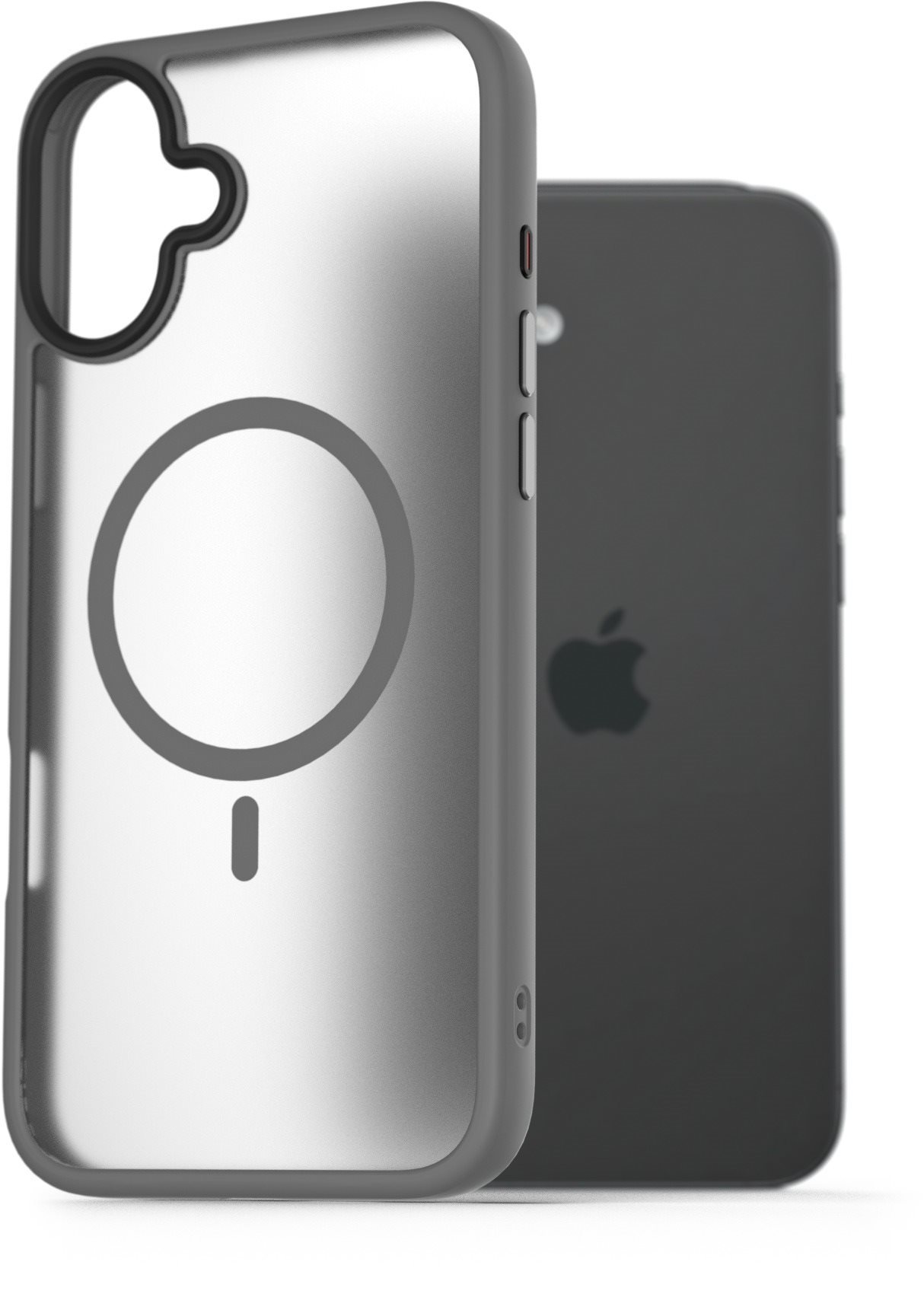 AlzaGuard Matte Case Compatible with Magsafe na iPhone 16 Plus sivý