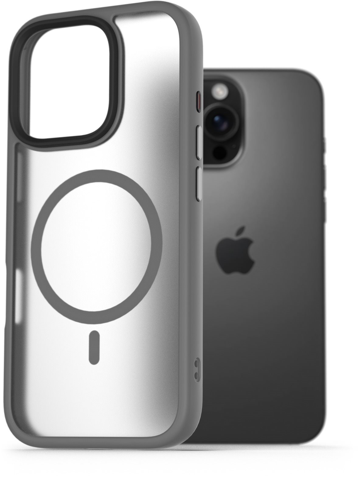 AlzaGuard Matte Case Compatible with Magsafe na iPhone 16 Pro sivý