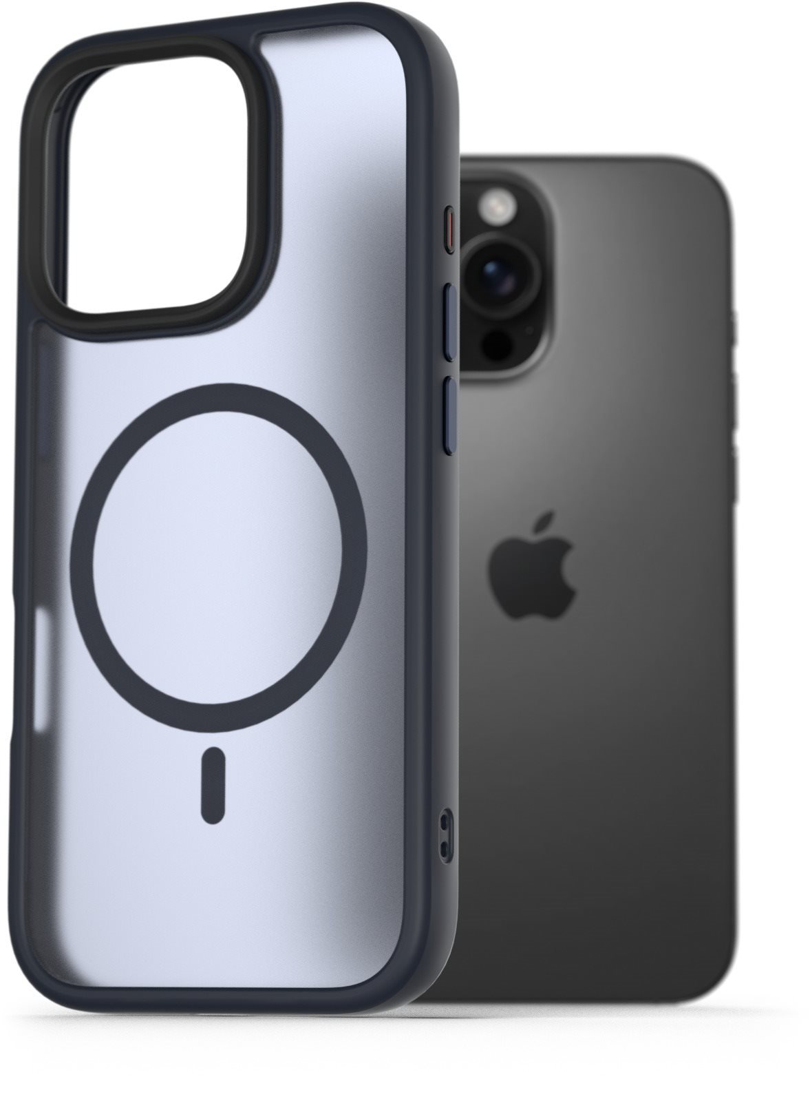 AlzaGuard Matte Case Compatible with Magsafe na iPhone 16 Pro tmavomodrý