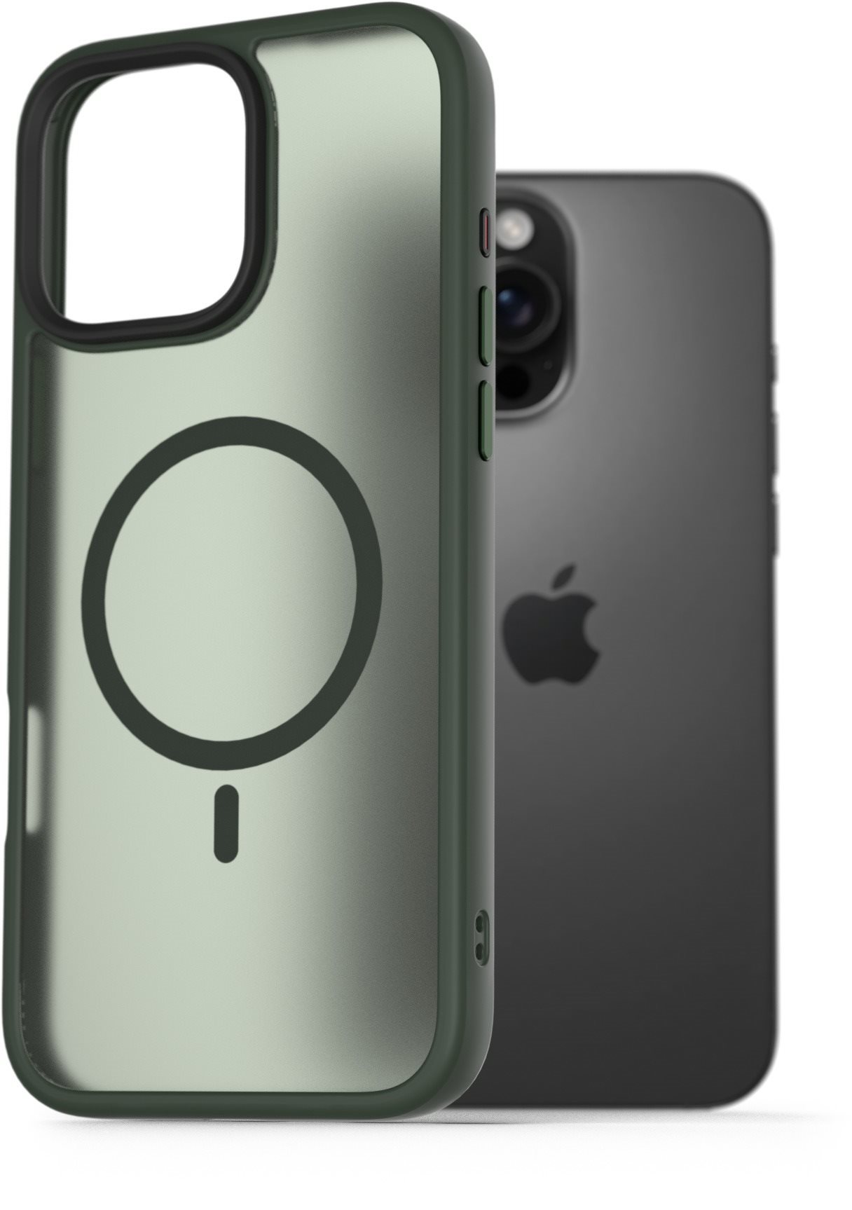 AlzaGuard Matte Case Compatible with Magsafe na iPhone 16 Pro Max zelený