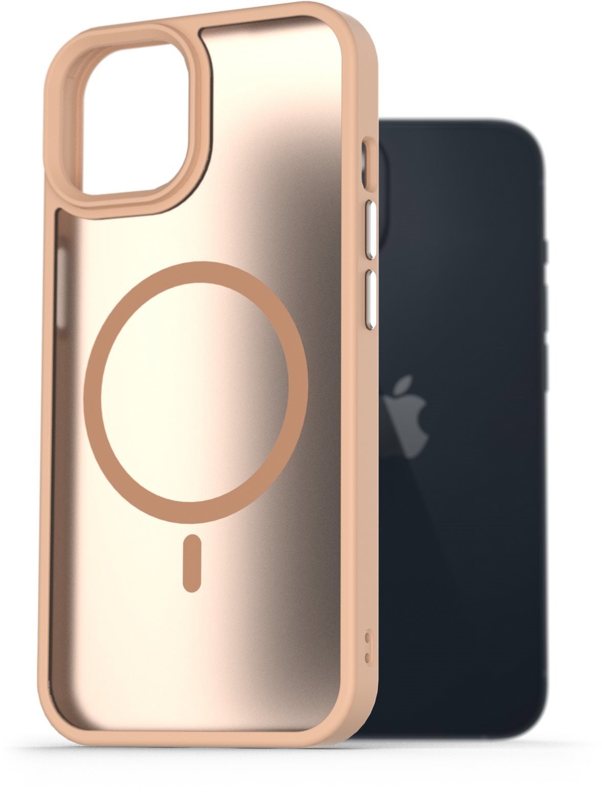 AlzaGuard Matte Case Compatible with Magsafe na iPhone 13 pieskovo žltý