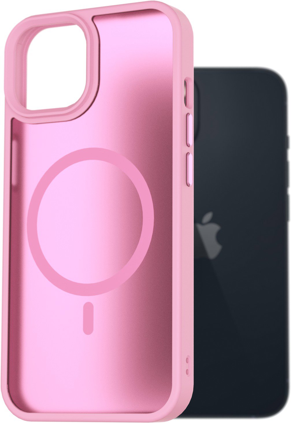 AlzaGuard Matte Case Compatible with Magsafe na iPhone 13 levanduľovo ružový
