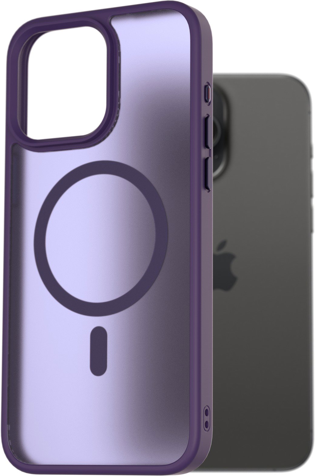 AlzaGuard Matte Case Compatible with Magsafe na iPhone 15 Pro Max tmavofialový