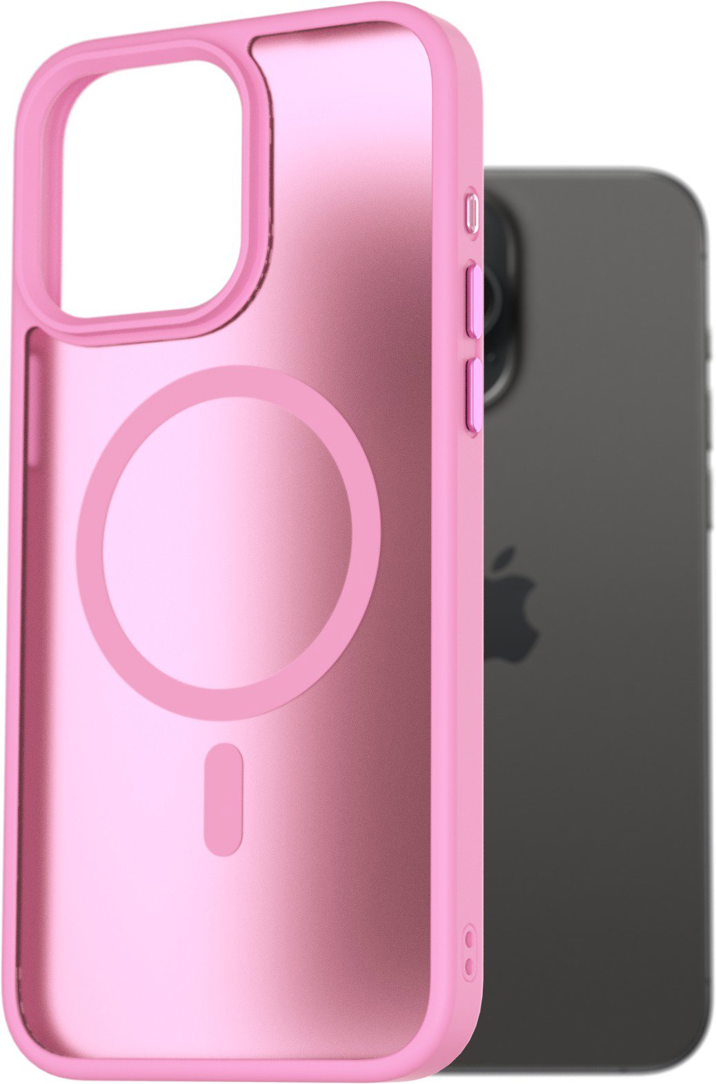 AlzaGuard Matte Case Compatible with Magsafe na iPhone 15 Pro Max levanduľovo ružový