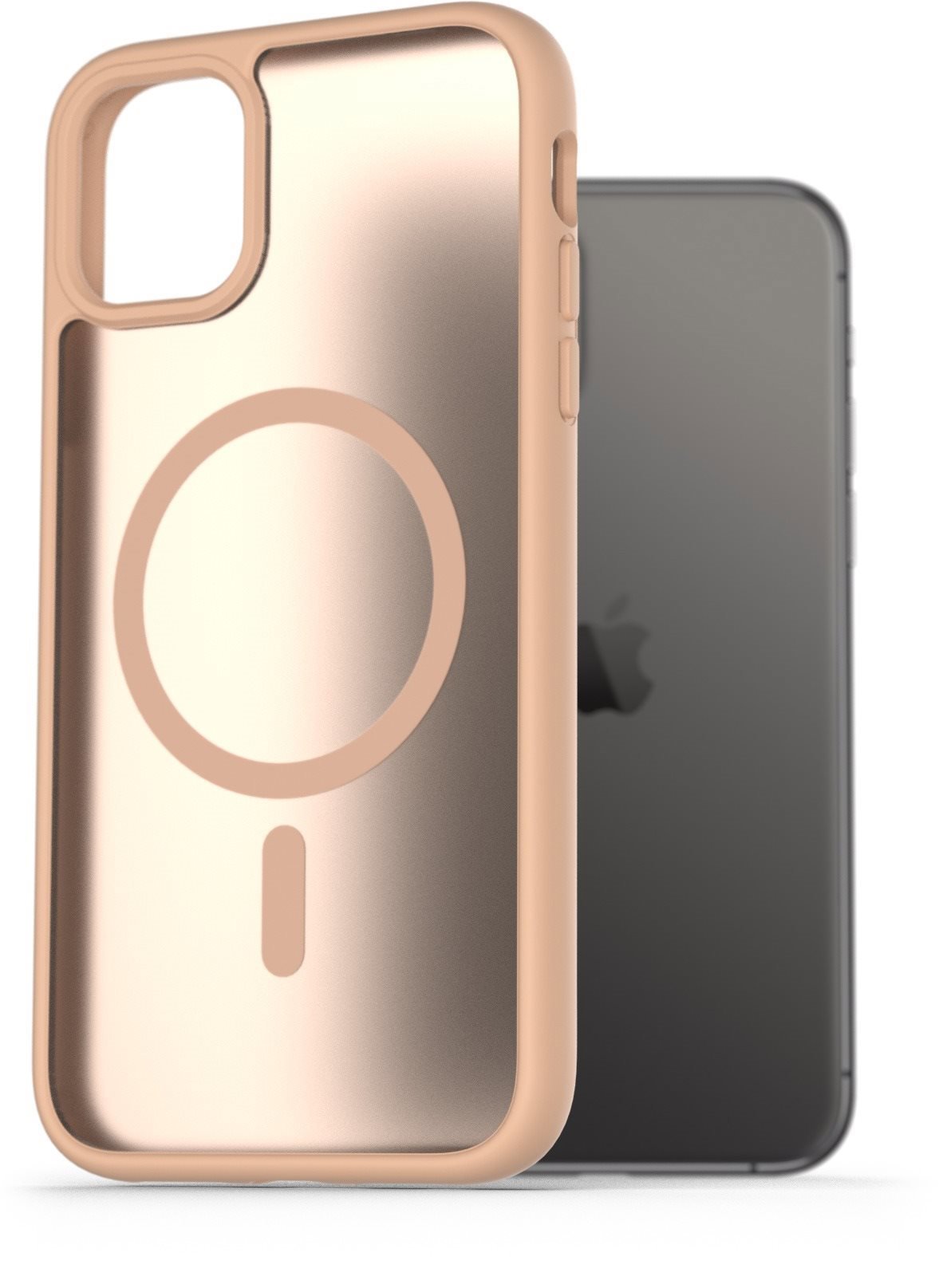 AlzaGuard Matte Case Compatible with Magsafe na iPhone 11 pieskovo žltý