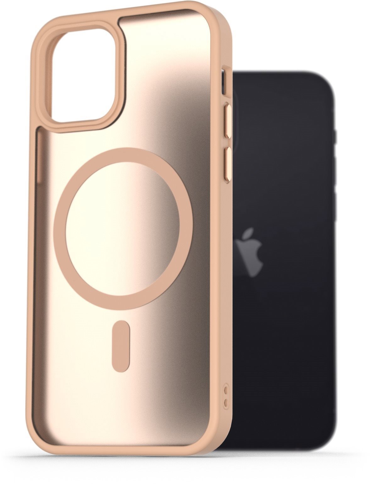 AlzaGuard Matte Case Compatible with Magsafe na iPhone 12/12 Pro pieskovo žltý