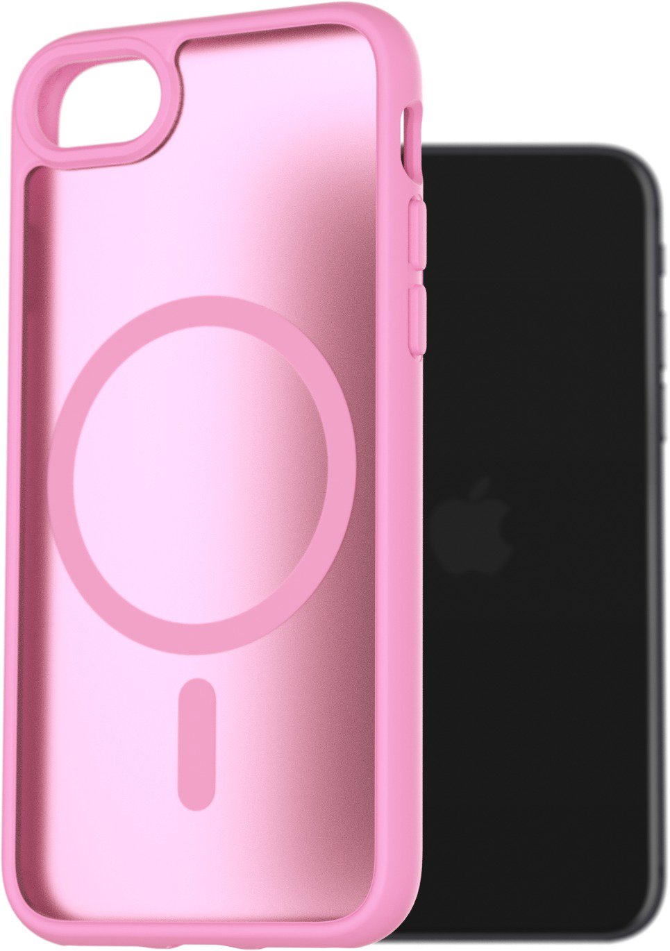 AlzaGuard Matte Case Compatible with Magsafe na iPhone 7/8/SE 2020/SE 2022 levanduľovo ružový