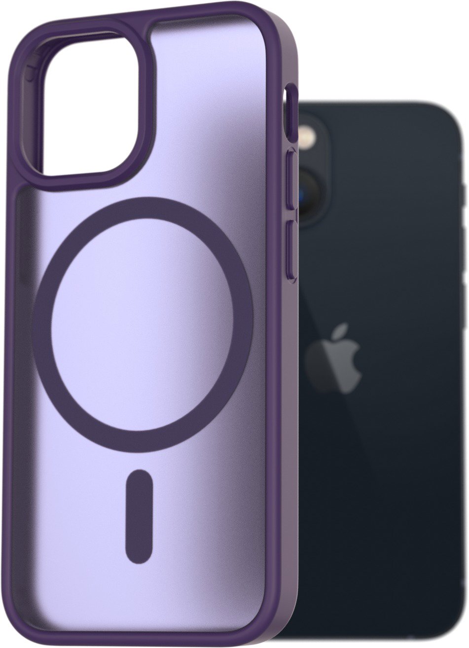 AlzaGuard Matte Case Compatible with Magsafe na iPhone 13 mini tmavofialový