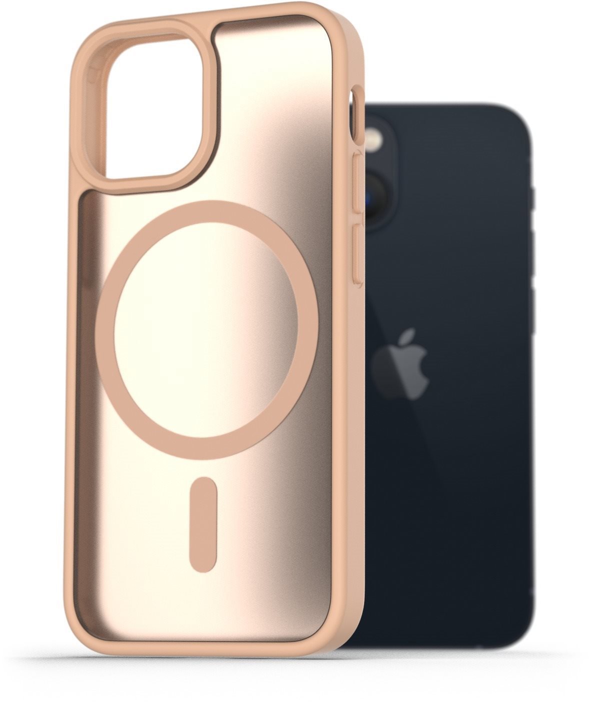 AlzaGuard Matte Case Compatible with Magsafe na iPhone 13 mini pieskovo žltý