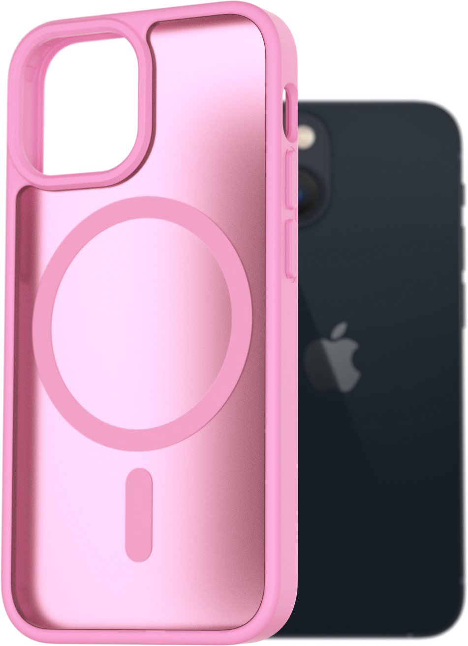 AlzaGuard Matte Case Compatible with Magsafe na iPhone 13 mini levanduľovo ružový
