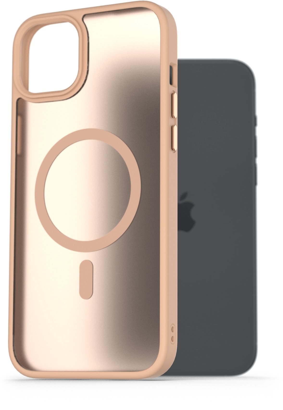 AlzaGuard Matte Case Compatible with Magsafe na iPhone 15 Plus pieskovo žltý