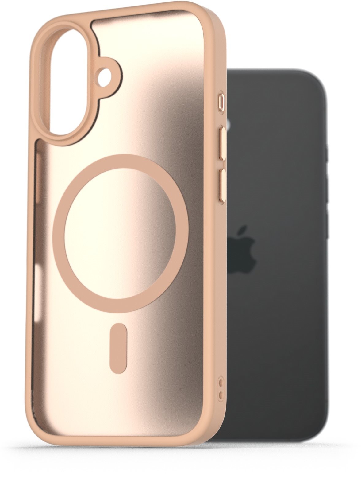 AlzaGuard Matte Case Compatible with Magsafe na iPhone 16 pieskovo žltý