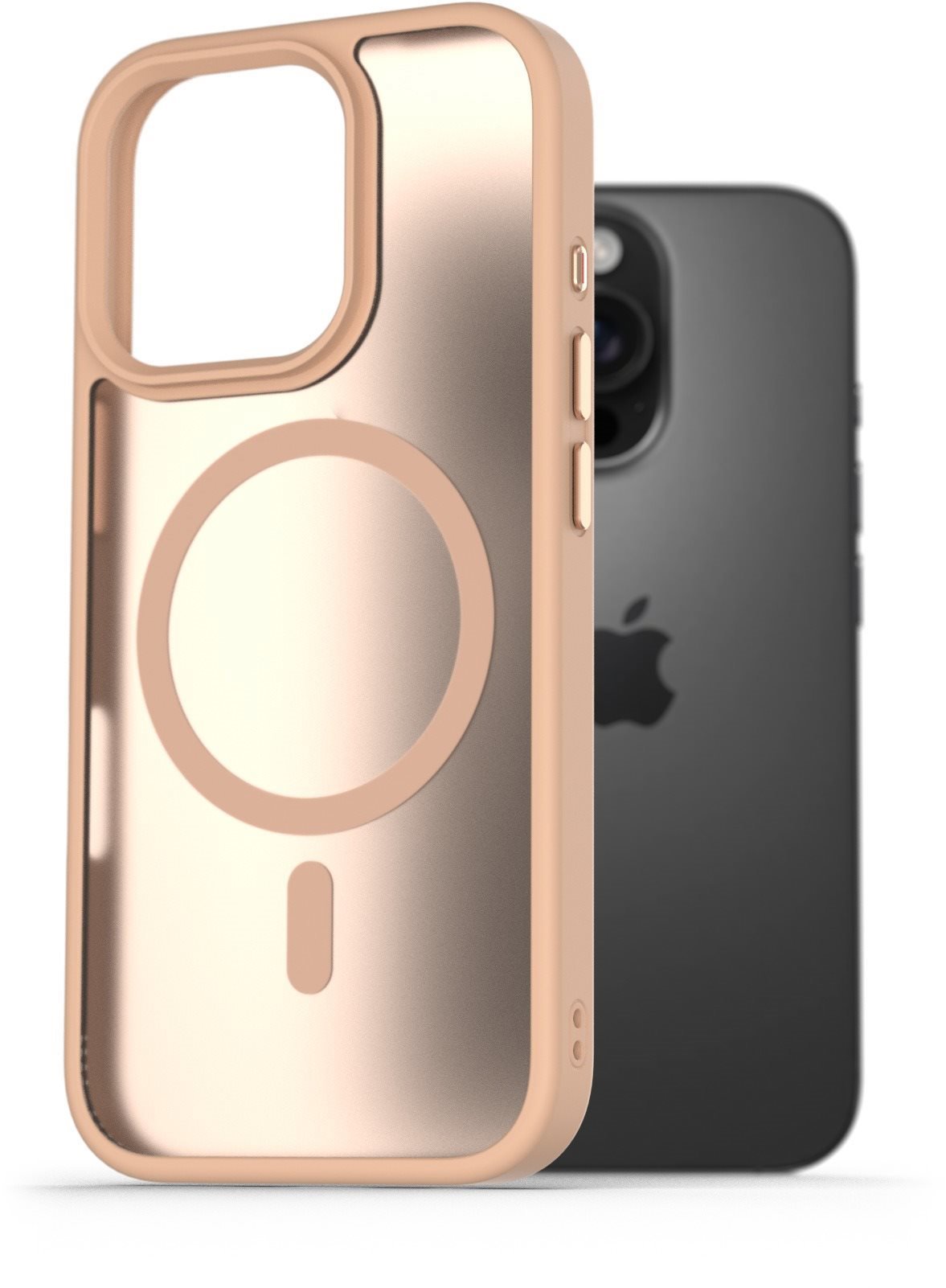 AlzaGuard Matte Case Compatible with Magsafe na iPhone 16 Pro pieskovo žltý