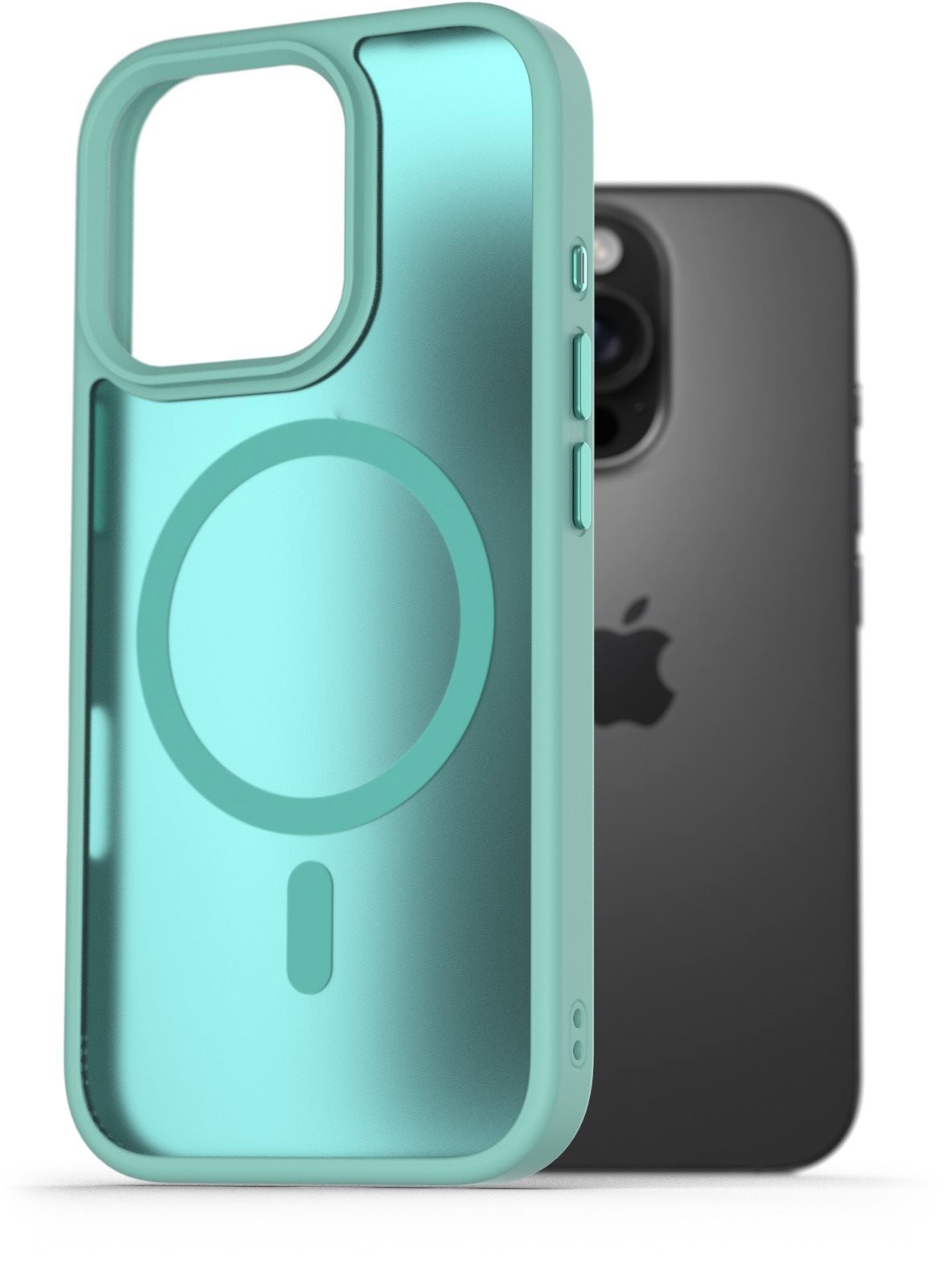 AlzaGuard Matte Case Compatible with Magsafe na iPhone 16 Pro modrozelený