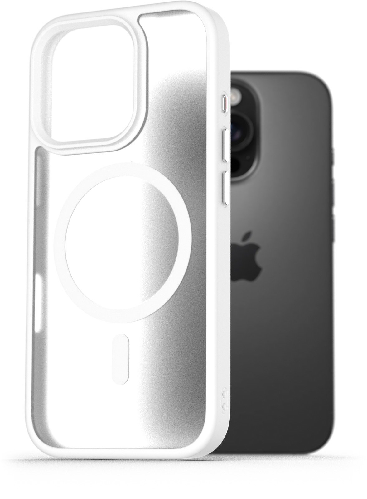 AlzaGuard Matte Case Compatible with Magsafe na iPhone 16 Pro biely