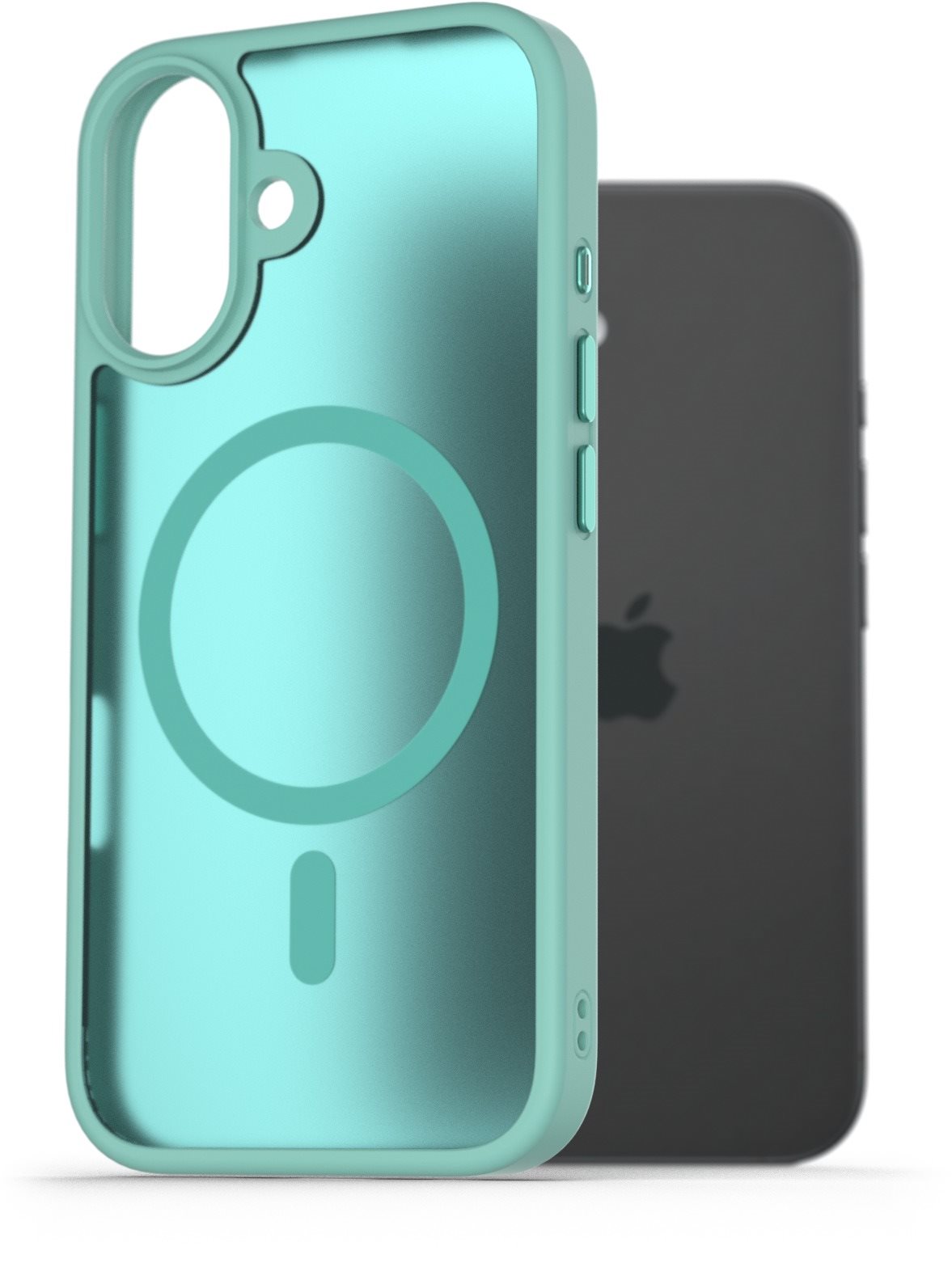 AlzaGuard Matte Case Compatible with Magsafe na iPhone 16 Plus modrozelený