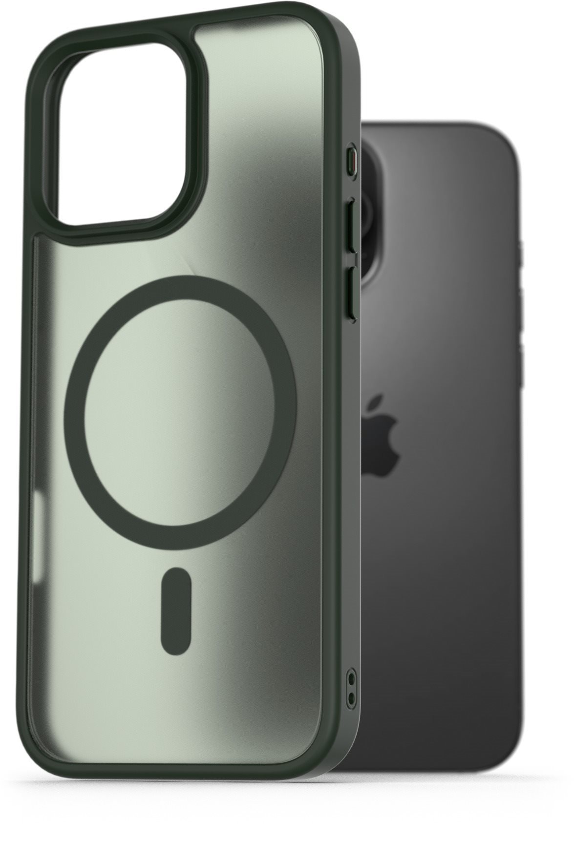 AlzaGuard Matte Case Compatible with Magsafe na iPhone 16 Pro Max tmavozelený