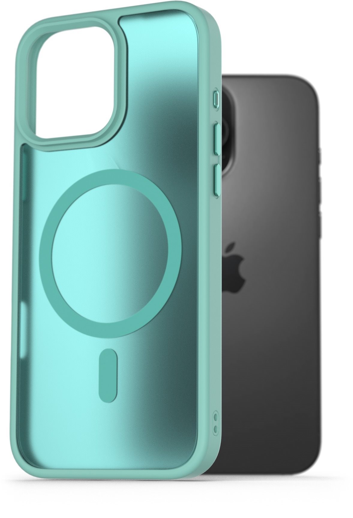 AlzaGuard Matte Case Compatible with Magsafe na iPhone 16 Pro Max modrozelený