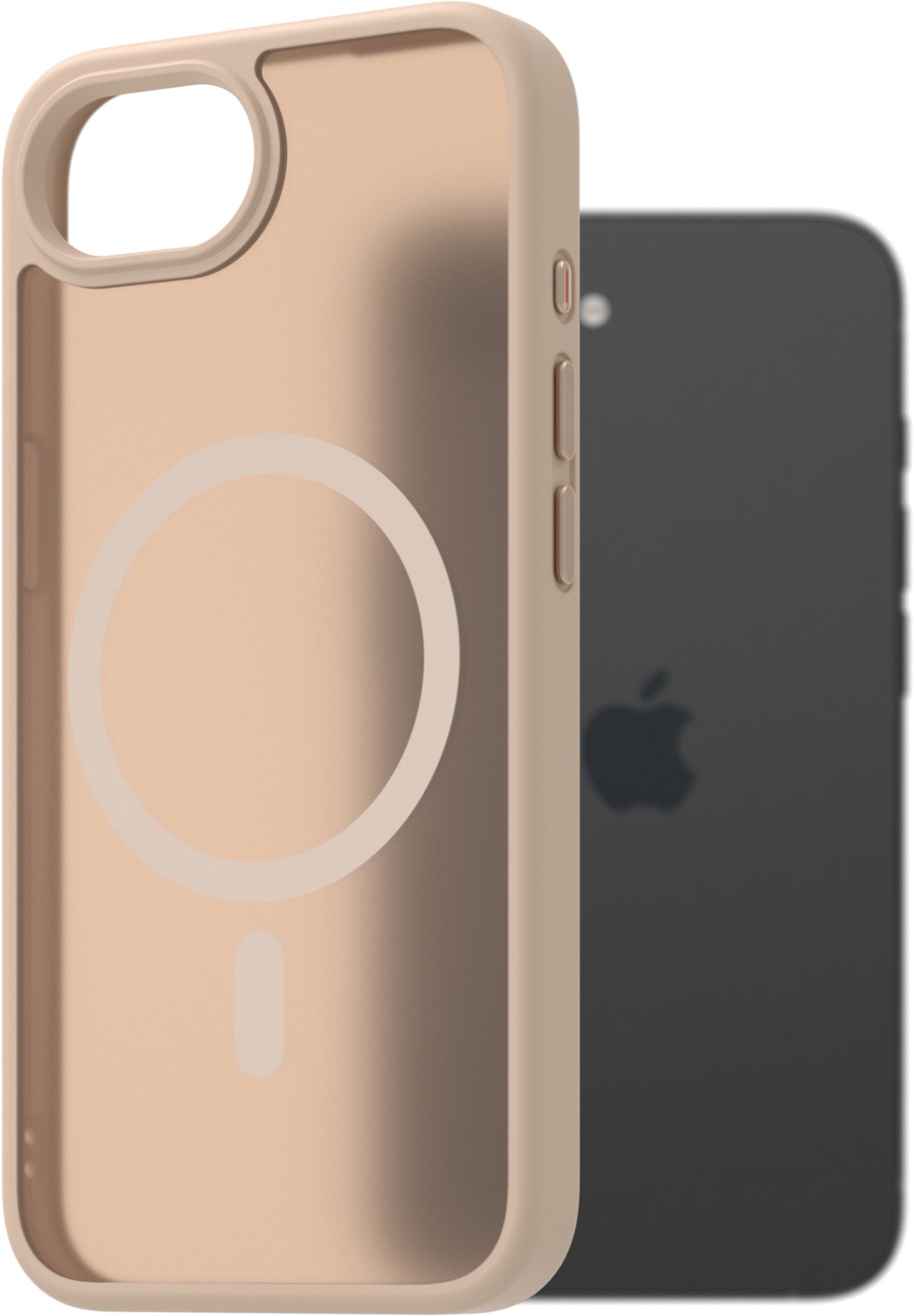AlzaGuard Matte Case Compatible with Magsafe pre iPhone 16e pieskovo žltý